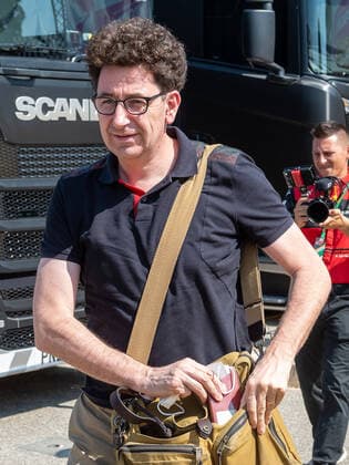 Mattia Binotto team boss Scuderia Ferrari comes to the paddock, French Grand Prix 2022, motor sports, Formula 1, 21 07 2022, French Grand Prix 2022, motor sports, Formula 1, 21 07 2022 Le Castellet Copyright: xEibner-Pressefotox EP_FSU