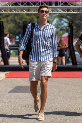 George Russel Mercedes AMG Petronas F1 Team 63 arrives in the paddock, French Grand Prix 2022, Motorsport, Formula 1, 21 07 2022, French Grand Prix 2022, Motorsport, Formula 1, 21 07 2022 Le Castellet Copyright: xEibner-Pressefotox EP_FSU