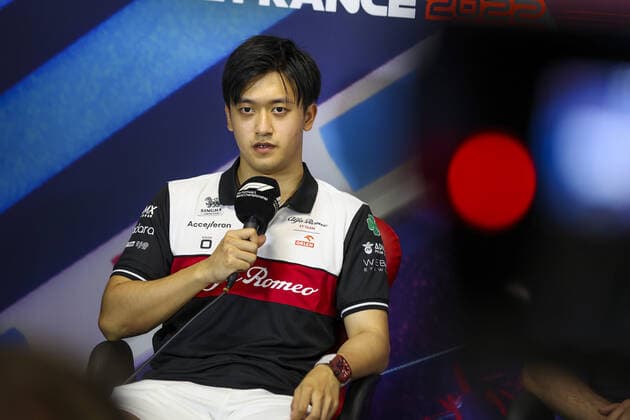 ZHOU Guanyu (chi), Alfa Romeo F1 Team ORLEN, portrait during the press conference, PK, Pressekonferenz prior to the Formula 1 Lenovo Grand Prix de France, French Grand Prix 2022, 12th round of the 2022 FIA Formula One World Championship, WM, Weltmeisterschaft from July 22 to 24, 2022 on the Circuit Paul Ricard, in Le Castellet, France - F1 - FRENCH GRAND PRIX 2022 DPPI Panoramic  AV6_9443