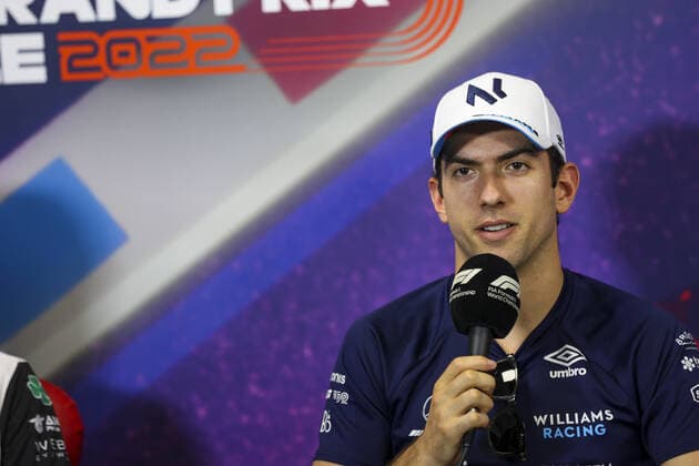 LATIFI Nicholas (can), Williams Racing, portrait during the press conference, PK, Pressekonferenz prior to the Formula 1 Lenovo Grand Prix de France, French Grand Prix 2022, 12th round of the 2022 FIA Formula One World Championship, WM, Weltmeisterschaft from July 22 to 24, 2022 on the Circuit Paul Ricard, in Le Castellet, France - F1 - FRENCH GRAND PRIX 2022 DPPI Panoramic  AV6_9438