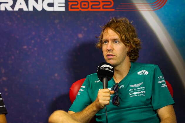 5 Sebastian Vettel DEU, Aston Martin Aramco Cognizant F1 Team , F1 Grand Prix of France at Circuit Paul Ricard on July 21, 2022 in Le Castellet, France Photo by HOCH ZWEI Le Castellet France