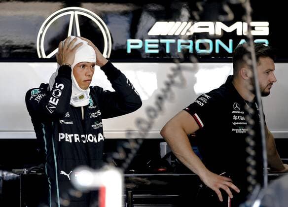 LE CASTELLET Nyck de Vries in the Mercedes garage testing the Mercedes W13 of Lewis Hamilton Mercedes at the Paul Ricard circuit in Le Castellet, France, on July 21, 2022, where the French Grand Prix is scheduled REMKO DE WAAL F1 Grand Prix of France 2022 xVIxANPxSportx xxANPxIVx 452110987 originalFilename: 452110987.jpg