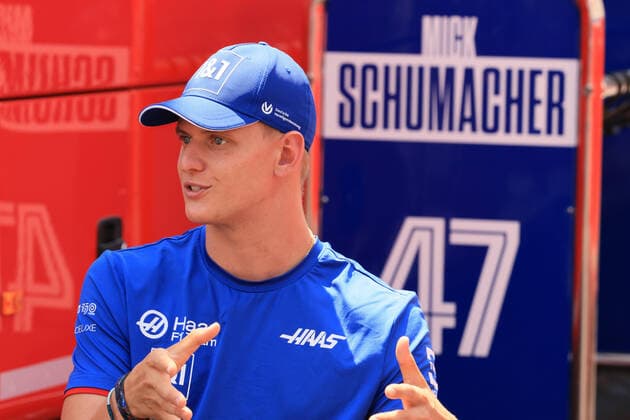 21st July 2022, Circuit Paul Ricard, Le Castellet, Marseille, France: French F1 Thursday arrivals: Haas F1 Team, Mick Schumacher  ActionPlus12410087 Octane