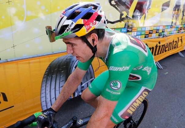 HAUTACAM, FRANCE - JULY 21 : Van Aert Wout (BEL) of Team Jumbo-Visma during stage 18 of the 109th edition of the 2022 Tour de France cycling race, a stage of 143 kms with start in Lourdes and finish in Hautacam on July 21, 2022 in Hautacam, France, 21 07 2022 ( Motordriver Kenny Verfaillie - Tour de France 2022 - Stage 18 PhotoNews Panoramic  FTP