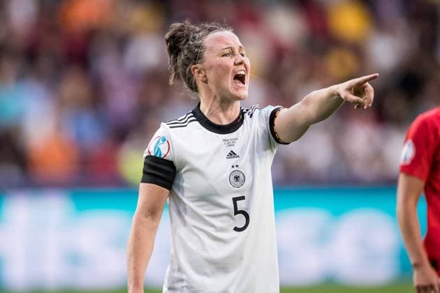 UEFA WOMENS EURO ENGLAND 2022 Germany Austria 21 07 2022 Marina Hegering Germany, 5 cries UEFA WOMENS EURO ENGLAND 2022 Germany Austria Brentford Community Stadium, London, 21 07 2022 Copyright: xBEAUTIFULxSPORTS Wunderlx