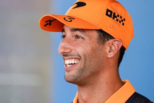 July 21, 2022, Le Castellet, Mezzolombardo, France: DANIEL RICCIARDO of Australia and McLaren F1 Team is seen talking to the media during preparations of the 2022 FIA Formula 1 French Grand Prix at Circuit Paul Ricard in Le Castellet, France. Le Castellet France - ZUMAf150 20220721_zsp_f150_004 Copyright: xDaisyxFacinellix