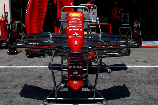 Ferrari F1 75 front wing, F1 Grand Prix of France at Circuit Paul Ricard on July 21, 2022 in Le Castellet, France Photo by HOCH ZWEI Le Castellet France