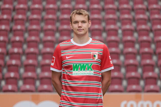 Lasse Günther FC Augsburg 1 BL, Porträttermin 2022 2023,