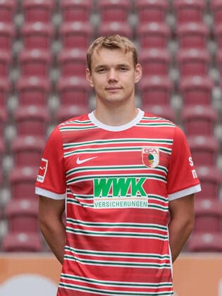 Lasse Günther FC Augsburg 1 BL, Porträttermin 2022 2023,
