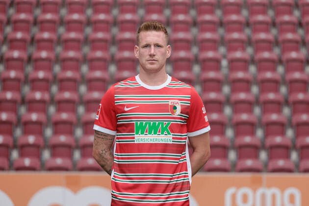 AndrÃ Hahn FC Augsburg 1 BL, portrait date 2022 2023,