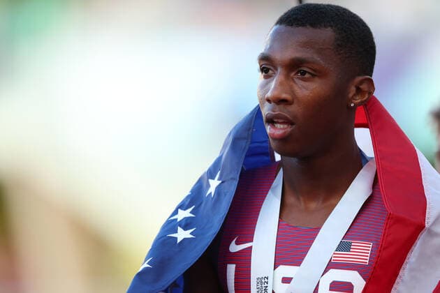 Erriyon Knighton (USA), JULY 21, 2022 - Athletics : IAAF World Championships Oregon 2022 Men s 200m Final at Hayward Field, Eugene, Oregon, USA.  (194094350)