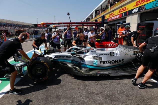 19 Nyck de Vries NLD, Mercedes AMG Petronas F1 Team , F1 Grand Prix of France at Circuit Paul Ricard on July 22, 2022 in Le Castellet, France Photo by HOCH ZWEI Le Castellet France
