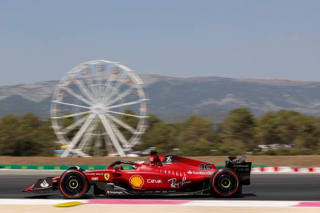 16 Charles Leclerc MCO, Scuderia Ferrari , F1 Grand Prix of France at Circuit Paul Ricard on July 22, 2022 in Le Castellet, France Photo by HOCH ZWEI Le Castellet France