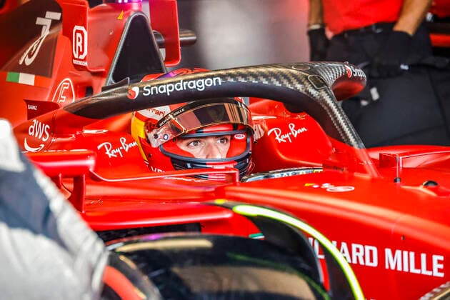 55 Carlos Sainz ESP, Scuderia Ferrari , F1 Grand Prix of France at Circuit Paul Ricard on July 22, 2022 in Le Castellet, France Photo by HOCH ZWEI Le Castellet France