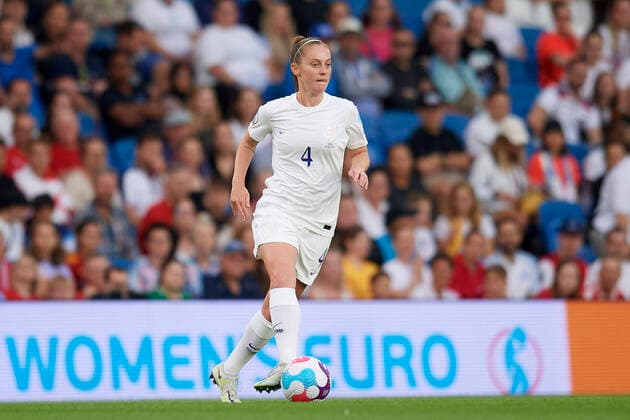 England v Spain: Quarter Final - UEFA Women s EURO 2022 Keira Walsh (Manchester City FC) of England does passed during the UEFA Women s Euro England 2022 Quarter Final match between England and Spain at Brighton & Hove Community Stadium on July 20, 2022 in Brighton, United Kingdom. Brighton England  Copyright: xJosexBretonx originalFilename:breton-englandv220720_npoOh.jpg
