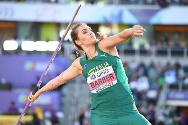 World Championships 2022 Oregon , Eugene USA, World Athletics, track and field, athletics, track and field, World athletics championships 2022 Oregon track and field World Championships 2022 Oregon 15 07 24 07 2022, Hayward field Eugene, Oregon, javelin throw women final ,Kelsey Lee Barber