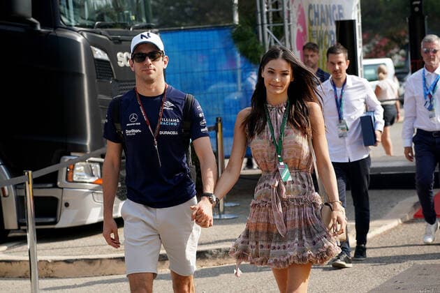 FORMULA 1 LENOVO GRAND PRIX DE FRANCE 2021 23 07 2022, Circuit Paul Ricard, Le Castellet, FORMULA 1 LENOVO GRAND PRIX DE FRANCE 2021 , in the picture Nicolas Latifif from Canada from Team Williams with his girlfriend Sandra Dziwiszek in the paddock of Le Castellet nordphotoxGmbHx xBratic nph00250