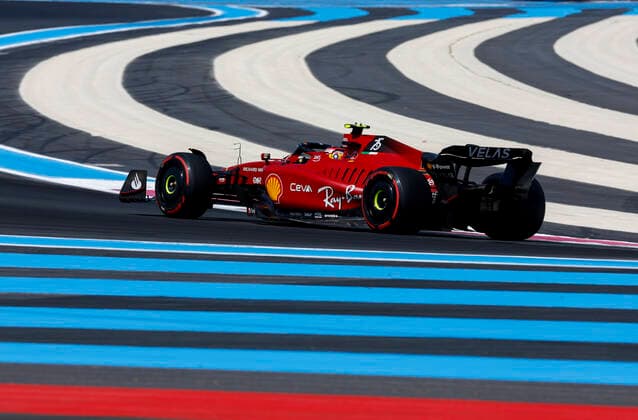 55 Carlos Sainz ESP, Scuderia Ferrari , F1 Grand Prix of France at Circuit Paul Ricard on July 23, 2022 in Le Castellet, France Photo by HOCH ZWEI Le Castellet France