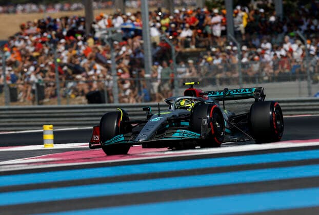 44 Lewis Hamilton GBR, Mercedes AMG Petronas F1 Team , F1 Grand Prix of France at Circuit Paul Ricard on July 23, 2022 in Le Castellet, France Photo by HOCH ZWEI Le Castellet France