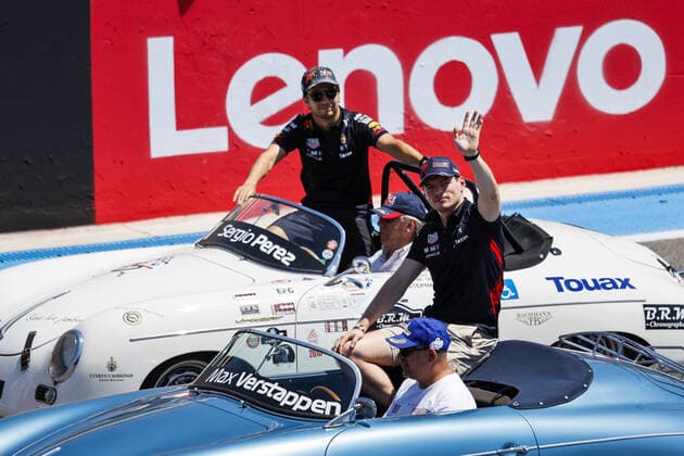 during the Formula 1 Lenovo Grand Prix de France, French Grand Prix 2022, 12th round of the 2022 FIA Formula One World Championship, WM, Weltmeisterschaft from July 22 to 24, 2022 on the Circuit Paul Ricard, in Le Castellet, France - F1 - FRENCH GRAND PRIX 2022 - RACE DPPI Panoramic  00122028__DEL1020.JPG_