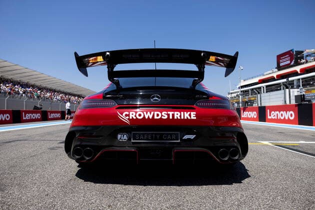 24th July 2022; Circuit Paul Ricard, Le Castellet, Provence Alpes Cote d Azur, France: F1 Grand Prix of France, race day: Mercedes-AMG GT Black Series Formula One Safety Car on track  ActionPlus12410785 PabloxGuillen