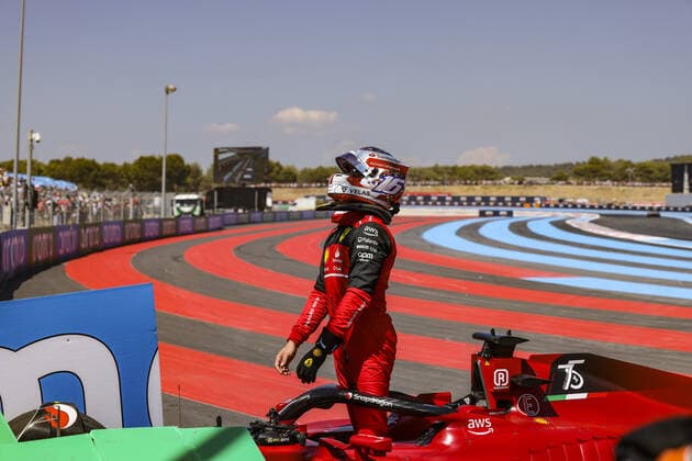 Formula 1, French GP at Le Castellet, Crash Charles Leclerc