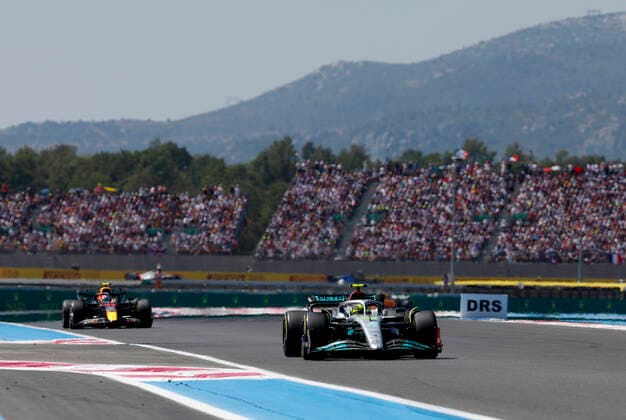 44 Lewis Hamilton GBR, Mercedes AMG Petronas F1 Team , F1 Grand Prix of France at Circuit Paul Ricard on July 24, 2022 in Le Castellet, France Photo by HOCH ZWEI Le Castellet France