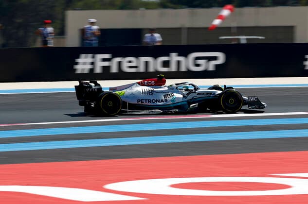 44 Lewis Hamilton GBR, Mercedes AMG Petronas F1 Team , F1 Grand Prix of France at Circuit Paul Ricard on July 24, 2022 in Le Castellet, France Photo by HOCH ZWEI Le Castellet France