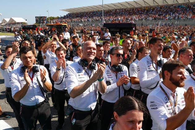 Mercedes AMG Petronas F1 Team, F1 Grand Prix of France at Circuit Paul Ricard on July 24, 2022 in Le Castellet, France Photo by HOCH ZWEI Le Castellet France