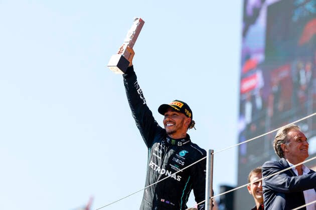 44 Lewis Hamilton GBR, Mercedes AMG Petronas F1 Team , F1 Grand Prix of France at Circuit Paul Ricard on July 24, 2022 in Le Castellet, France Photo by HOCH ZWEI Le Castellet France