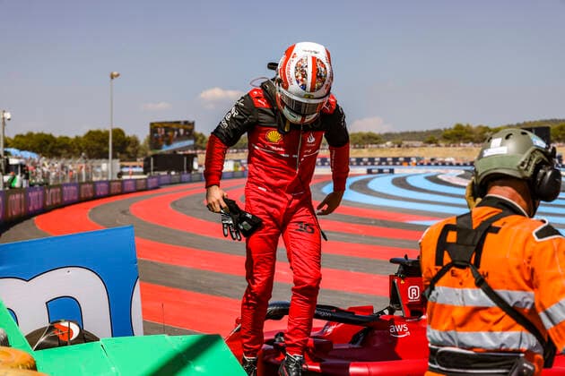 16 Charles Leclerc MCO, Scuderia Ferrari , F1 Grand Prix of France at Circuit Paul Ricard on July 24, 2022 in Le Castellet, France Photo by HOCH ZWEI Le Castellet France