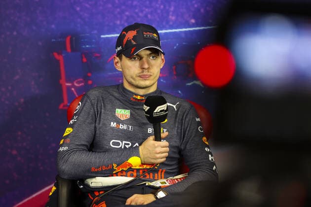 VERSTAPPEN Max (ned), Red Bull Racing, portrait during the press conference, PK, Pressekonferenz post race of the Formula 1 Lenovo Grand Prix de France, French Grand Prix 2022, 12th round of the 2022 FIA Formula One World Championship, WM, Weltmeisterschaft from July 22 to 24, 2022 on the Circuit Paul Ricard, in Le Castellet, France - F1 - FRENCH GRAND PRIX 2022 - RACE DPPI Panoramic 00122029_AV6_4342