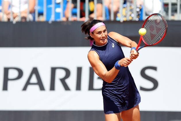 WARSZAWA 25.07.2022 TURNIEJ TENISOWY BNP PARIBAS POLAND OPEN --- WOMENS WTA, Tennis Damen TENNIS TOURNAMENT BNP PARIBAS POLAND OPEN IN WARSAW CAROLINE GARCIA FOT. PIOTR KUCZA FOTOPYK NEWSPIX.PL --- Newspix.pl  220725PYK027