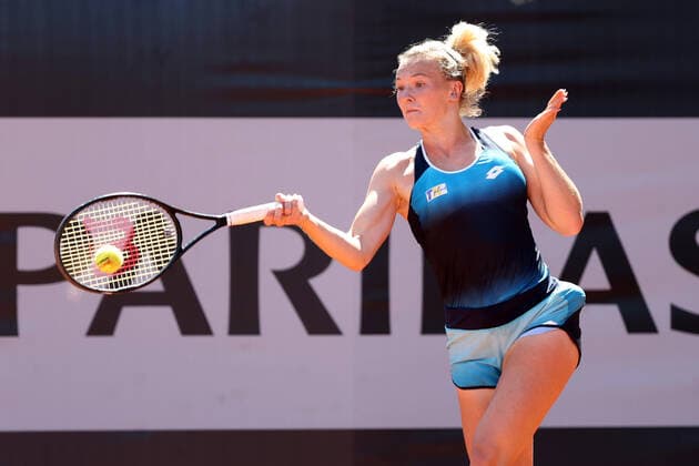 WARSZAWA 25.07.2022 TURNIEJ TENISOWY BNP PARIBAS POLAND OPEN --- WOMENS WTA, Tennis Damen TENNIS TOURNAMENT BNP PARIBAS POLAND OPEN IN WARSAW KATERINA SINIAKOVA FOT. PIOTR KUCZA FOTOPYK NEWSPIX.PL --- Newspix.pl  220725PYK096