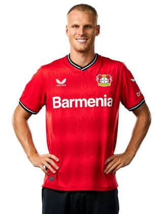 Mitchel Bakker Bayer 04 Leverkusen 1 BL, Porträttermin 2022 2023,