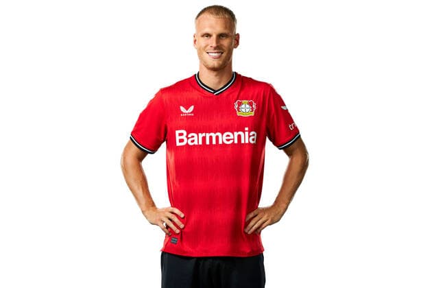 Mitchel Bakker Bayer 04 Leverkusen 1 BL, Porträttermin 2022 2023,
