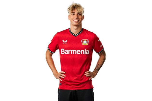 Iker Bravo Bayer 04 Leverkusen 1 BL, portrait date 2022 2023,
