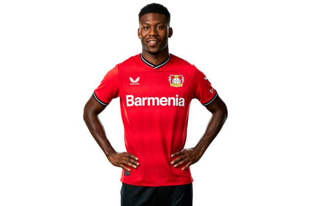 Timothy Fosu Mensah Bayer 04 Leverkusen 1 BL, Porträttermin 2022 2023,