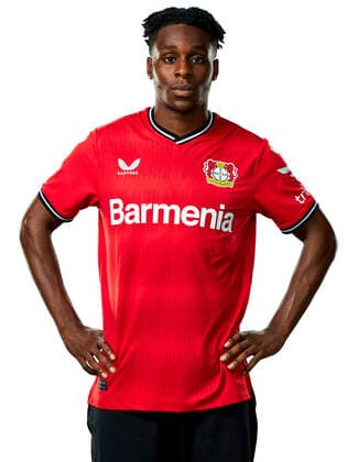 Jeremie Frimpong Bayer 04 Leverkusen 1 BL, port date 2022 2023,