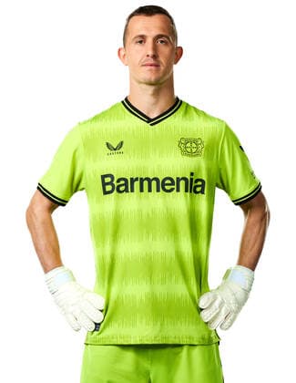 Andrey Lunev Bayer 04 Leverkusen 1 BL, portrait date 2022 2023,