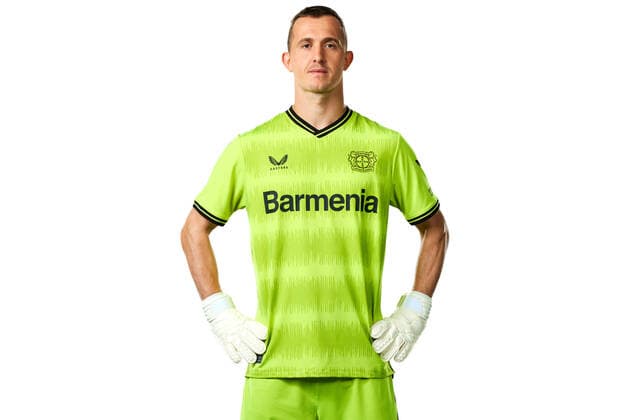Andrey Lunev Bayer 04 Leverkusen 1 BL, portrait date 2022 2023,