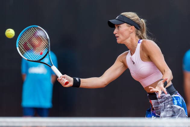 BNP Paribas Poland Open - WTA, Tennis Damen 250 in Warsaw Krisina Mladenovic (FRA) during the WTA 250 in Warsaw, Poland, on July 26, 2022. Warsaw Poland  Copyright: xFotoxOlimpikx originalFilename:jastrzebowski-bnpparib220726_npms8.jpg