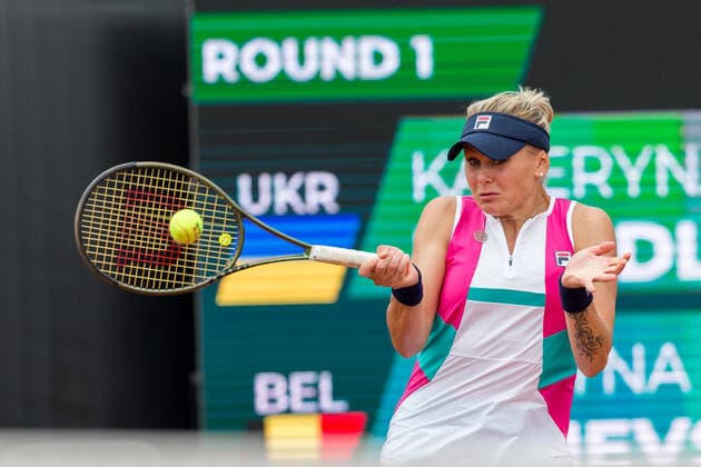 BNP Paribas Poland Open - WTA, Tennis Damen 250 in Warsaw Kateryna Baindl (UKR) during the WTA 250 in Warsaw, Poland, on July 26, 2022. Warsaw Poland  Copyright: xFotoxOlimpikx originalFilename:jastrzebowski-bnpparib220726_npNpJ.jpg