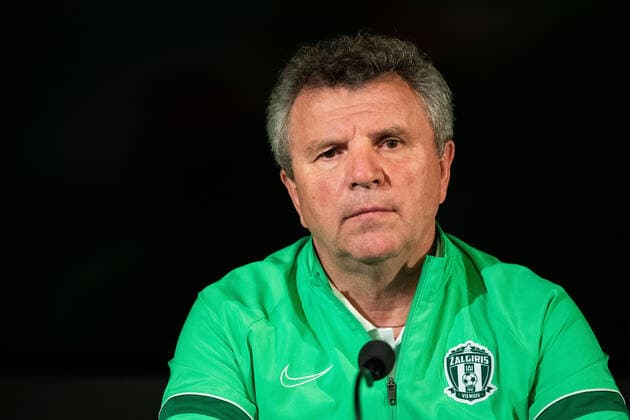 Football, Zalgiris Vilnius fans call for coach Vladimir Cheburin to go - Archive photos