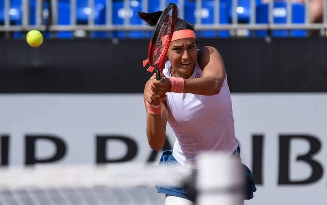 2022.07.28 Warszawa Tenis WTA250 BNP Paribas Poland Open N z Caroline Garcia Foto Lukasz Sobala PressFocus 2022.07.28 Warsaw Tennis Caroline Garcia Credit: Lukasz Sobala PressFocus NEWSPIX.PL --- Newspix.pl  20220728PF_LS587