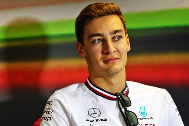 RUSSELL George (gbr), Mercedes AMG F1 Team W13, portrait press conference, PK, Pressekonferenz during the Formula 1 Aramco Magyar Nagydij 2022, Hungarian Grand Prix 2022, 12th round of the 2022 FIA Formula One World Championship, WM, Weltmeisterschaft from July 28 to 31, 2022 on the Hungaroring, in Mogyorod, Hungary - F1 - HUNGARIAN GRAND PRIX 2022 DPPI Panoramic LC1_1632