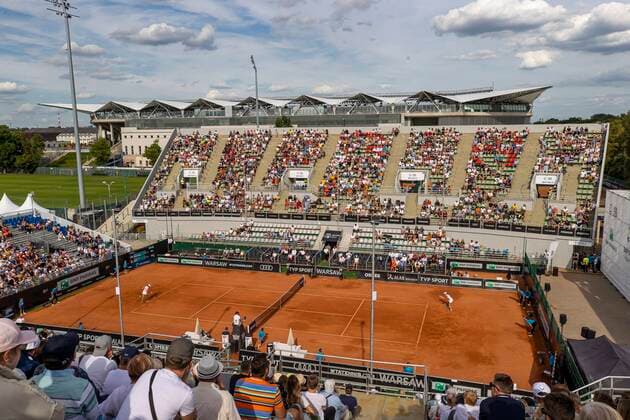 WARSZAWA 28.07.2022 TURNIEJ TENISOWY BNP PARIBAS POLAND OPEN --- WOMENS WTA, Tennis Damen TENNIS TOURNAMENT BNP PARIBAS POLAND OPEN IN WARSAW KORTY LEGII FOT. PIOTR KUCZA FOTOPYK NEWSPIX.PL --- Newspix.pl  220728PYK1051