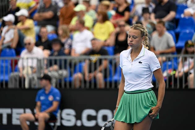 Anett Kontaveit (Estonia) is seen during the Livesport Prague Open WTA, Tennis Damen women’s tennis tournament, singles, quarterfinal against Anastasia Potapova (Russia), on July 29, 2022, in Prague, Czech Republic. (CTKxPhoto MichalxKamaryt) CTKPhotoP2022072903365  kmt