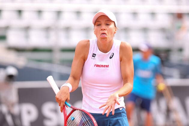 WARSZAWA 29.07.2022 TURNIEJ TENISOWY BNP PARIBAS POLAND OPEN --- WOMENS WTA, Tennis Damen 250 TENNIS TOURNAMENT BNP PARIBAS POLAND OPEN IN WARSAW VIKRORIJA GOLUBIC FOT. ANNA KLEPACZKO FOTOPYK NEWSPIX.PL --- Newspix.pl POLAND OUT!  220729LUM009