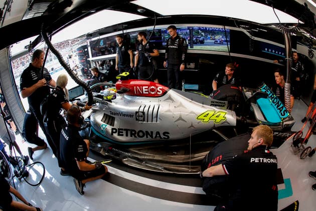 44 Lewis Hamilton GBR, Mercedes AMG Petronas F1 Team , F1 Grand Prix of Hungary at Hungaroring on July 29, 2022 in Budapest, Hungary Photo by HOCH ZWEI Budapest Hungary